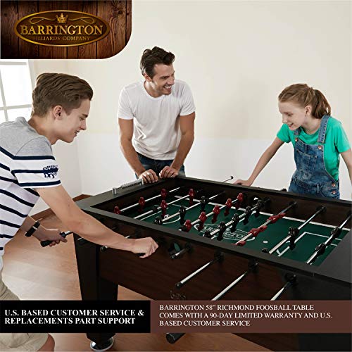 Barrington Billiards 58 inch Richmond Foosball Table Dark Brown