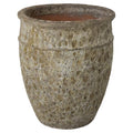 Emissary 22in Reef Green Stoneware Round Planter