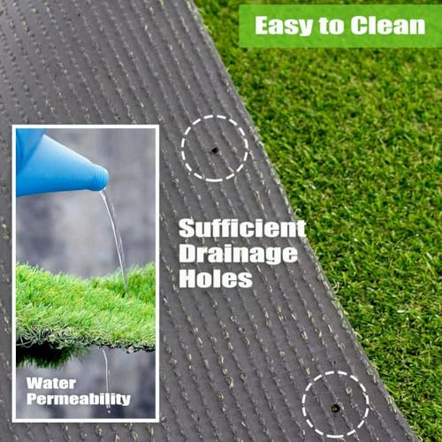 Petgrow Realistic Synthetic Grass Turf 0.8inch Green