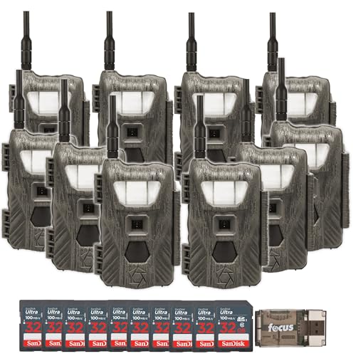 Stealth Cam Flashback 40MP Cellular Trail Camera 10-Pack with 32GB Memory Cards and Card Reader