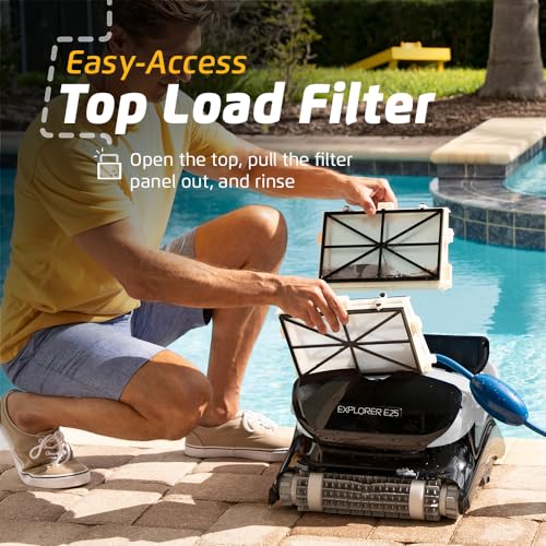 Dolphin Explorer E25 Wi-Fi Robotic Pool Vacuum Cleaner Black