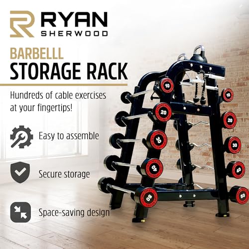 RYAN SHERWOOD Barbell Storage Rack Black