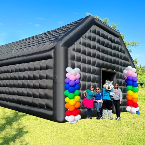 WARSUN Inflatable Nightclub Party Tent 30x20x13Ft Black