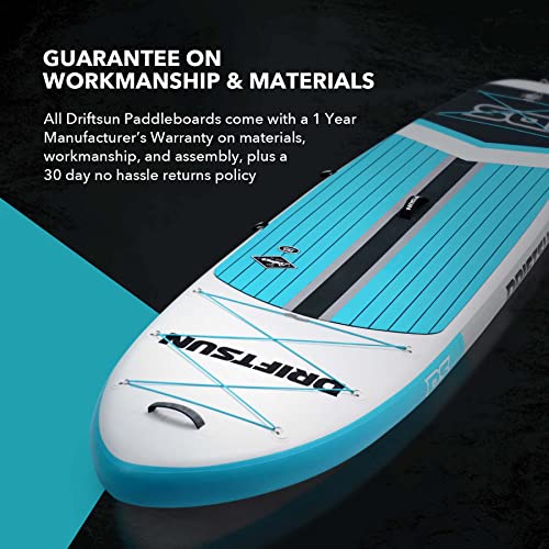 Driftsun Inflatable Stand Up Paddle Board - Extra Wide ISUP Package