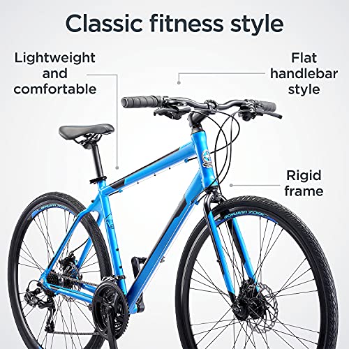 Schwinn Volare 1200 Hybrid Sports Road Bike Matte Blue