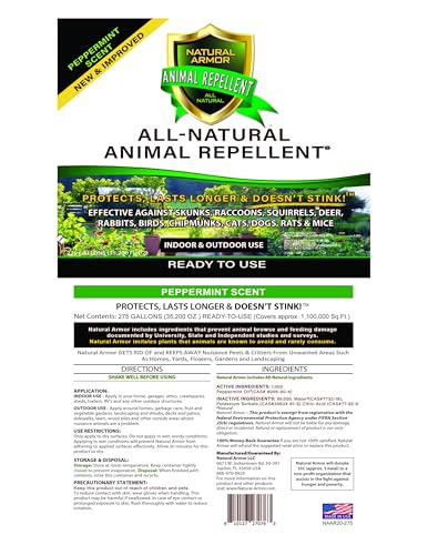 Natural Armor Animal & Rodent Repellent Spray Clear