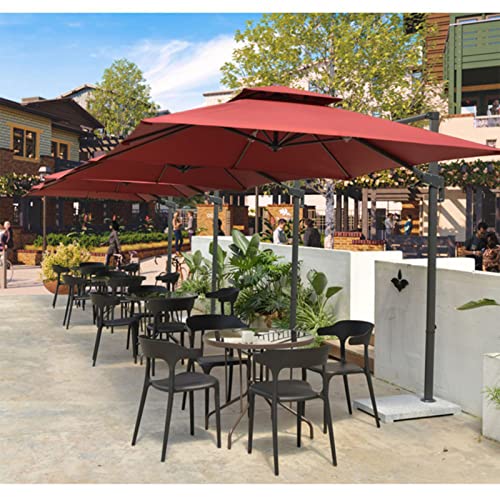 LOERSS Large Cantilever Umbrella Red