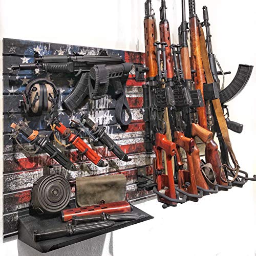 Hold Up Displays Gun Rack Slatwall Rifle and Pistol Modular Display System HD93-F