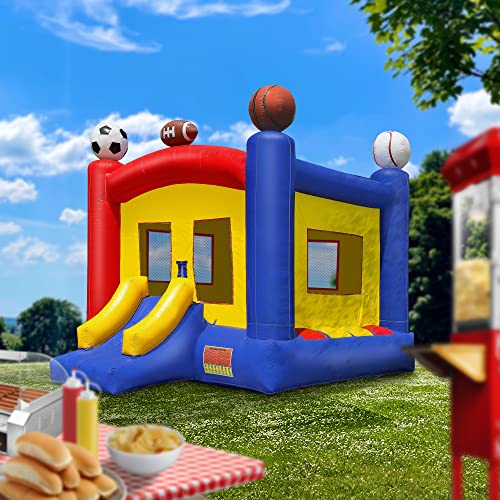 Cloud 9 Commercial Grade Sports Bounce House 100% PVC 17' x 13' Multicolor Inflatable