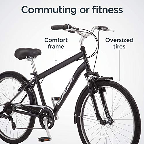 Schwinn Suburban Adult Comfort Bike Black