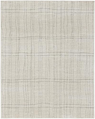 Nourison Andes Abstract Area Rug 9' x 12' Ivory Grey