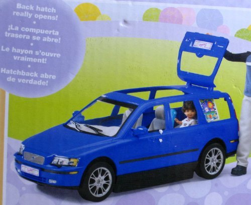 Barbie Happy Family Volvo V70 SUV with Hatchback, Car Seats & Sound