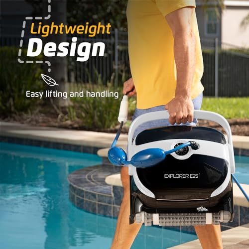 Dolphin Explorer E25 Wi-Fi Robotic Pool Vacuum Cleaner Black
