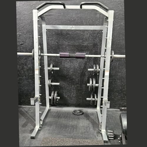 G FASHION STYLE Smith Machine with Linear Bearings and 7° Angle Barbell Silver Gray