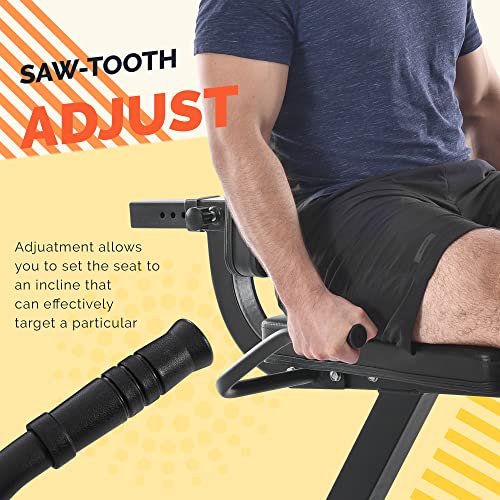 None Leg Extension and Bending Machine - Leg Exercise Machine with Adjustable Sat Backrest and Rotating Leg Extension, Suitable for Home Gym Leg Tendon Exercise Red