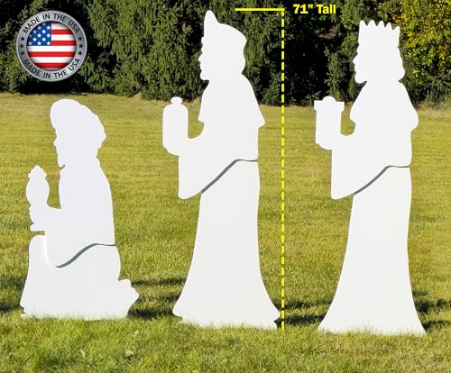 FrontYard Originals All-Weather Life Size Outdoor Nativity Display White