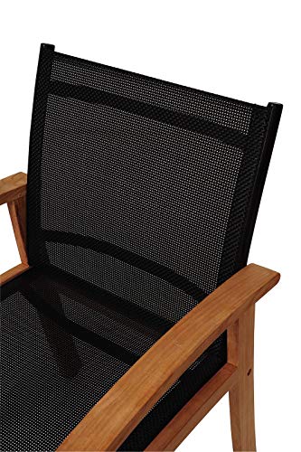International Home Miami Amazonia Teak 9 Piece Square Patio Dining Set Brown