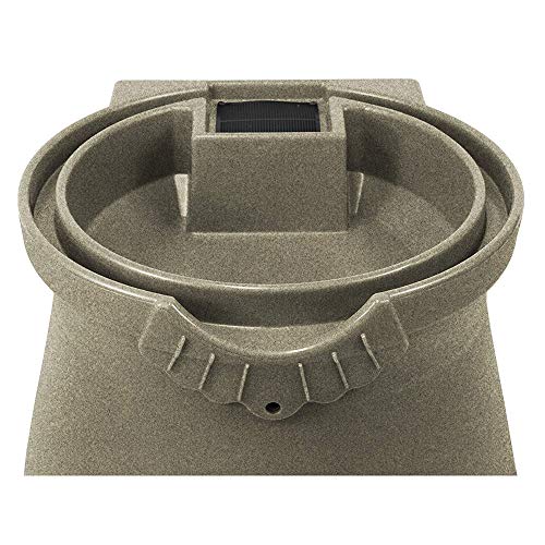 Good Ideas Rain Wizard 50 Gallon Rain Barrel with Planter Space and 2 Brass Spigots Sandstone (4 Pack)