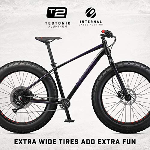 Mongoose Argus Sport Adult Fat Tire Mountain Bike 26-inch Black