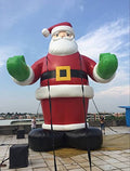 Air-Ads Supplies 20ft Inflatable Giant Christmas Santa Claus Red Green