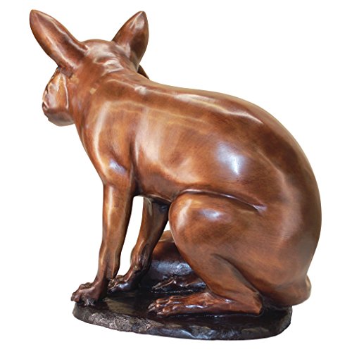 Design Toscano The Observant Sitting Fox Cast Bronze Garden Statue Bronze