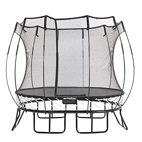 Springfree Compact Oval Trampoline 6x9 ft Black