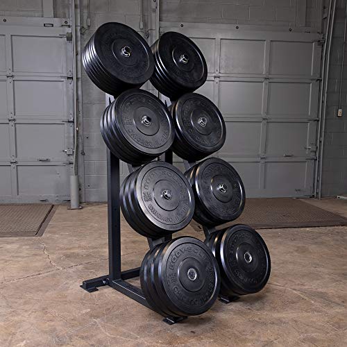 Body-Solid High Capacity Olympic Plate Rack Black