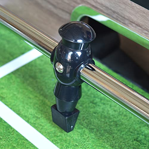 Hathaway Driftwood 56-in Premium Competition Foosball Table Driftwood/Green