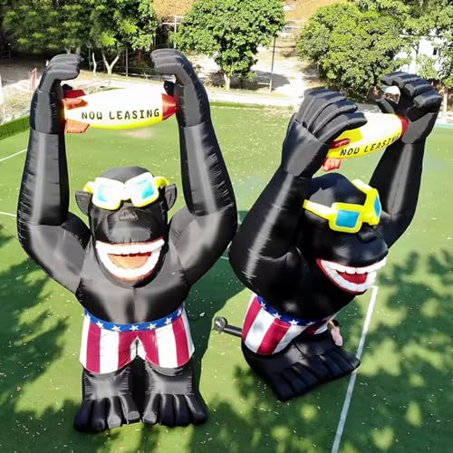 HOAELOS Inflatable Giant Gorilla Rocket 20 Feet for Advertising and Parties