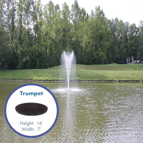 HALF OFF PONDS VXF Aerating Pond & Lake Fountain - 1 HP Pump | 3 Display Patterns | Color Changing Lights