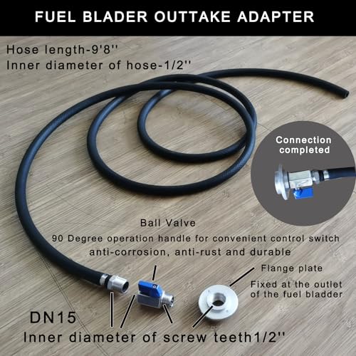 Luoweikadeng 30 Gallon Fuel Bladder Emergency Tank for Fishing, Boating, Yachting, and Marine Cruising