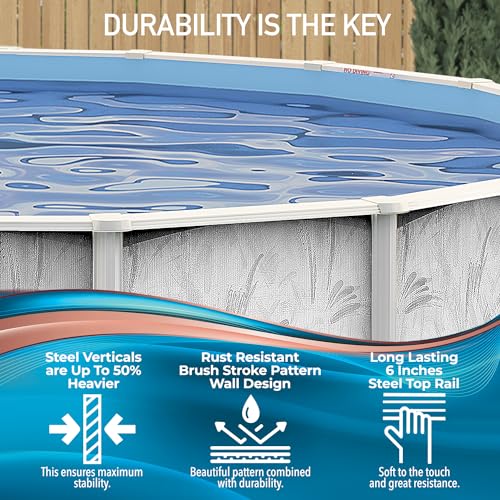 Shop Square 24 Ft x 52 Inch Steel Wall Above Ground Pool Silver