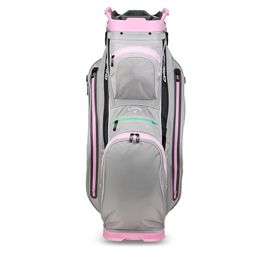 Callaway Golf ORG 14 HD Waterproof Cart Bag 2024 Grey Pink