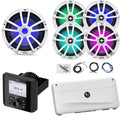 Enrock Marine Bluetooth Multi-Element Marine Audio Receiver with 4x 6.5" Waterproof Speakers & 10" Subwoofer