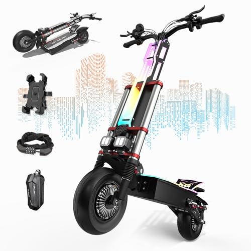 Tumotcy K8 Electric Scooter 6000W Dual Motor 70 Miles Range