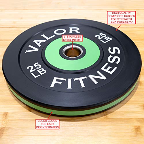 Valor Fitness BPP-390B Bumper Plate 390 lb Set