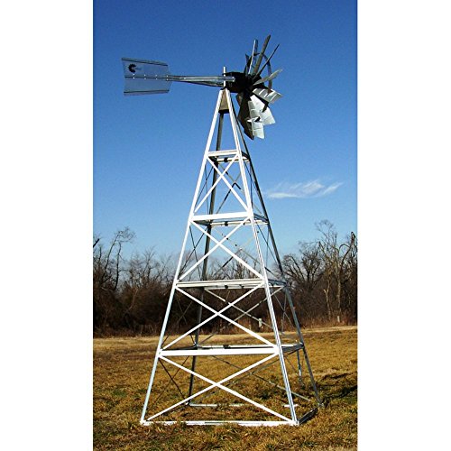 Outdoor Water Solutions 20 ft. Customized Powder Coated Steel Underwater Aeration Windmills