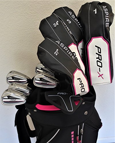 Ladies Lavender Complete Golf Club Set Pink Black Right Hand