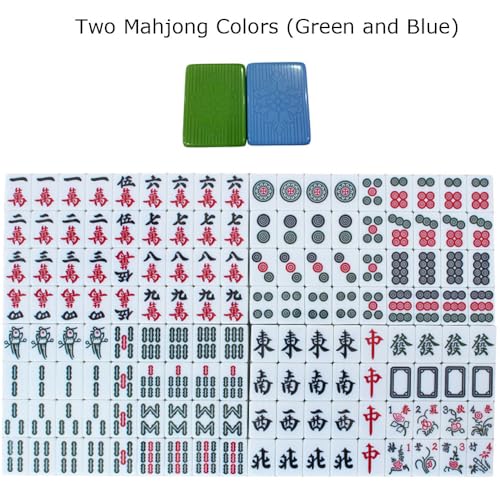 YUEHUA Automatic Folding Mahjong Table with Wheels and 144 Tiles