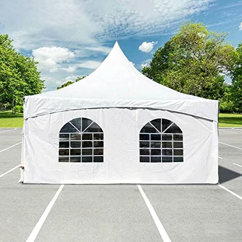 TentandTable 20' x 20' High Peak Frame Deluxe Canopy Tent with Sidewalls White