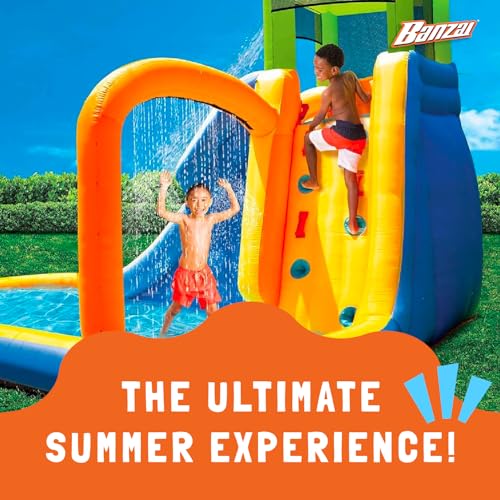 BANZAI Splash Falls Inflatable Water Park Multi