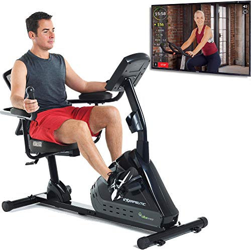 Exerpeutic 5000 Indoor Recumbent Exercise Bike Black/Grey