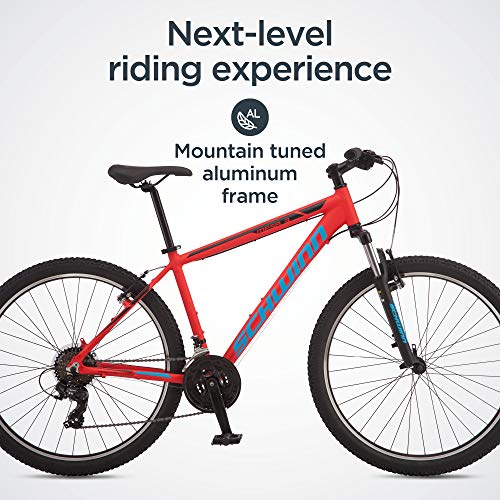 Schwinn Mesa 3 Adult Mountain Bike 21-Speed 27.5-inch Red