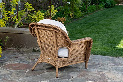 Tortuga Outdoor Sea Pines Wicker Chair and Ottoman Bundle Mojave