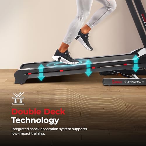 Sunny Health & Fitness Smart Treadmill Black