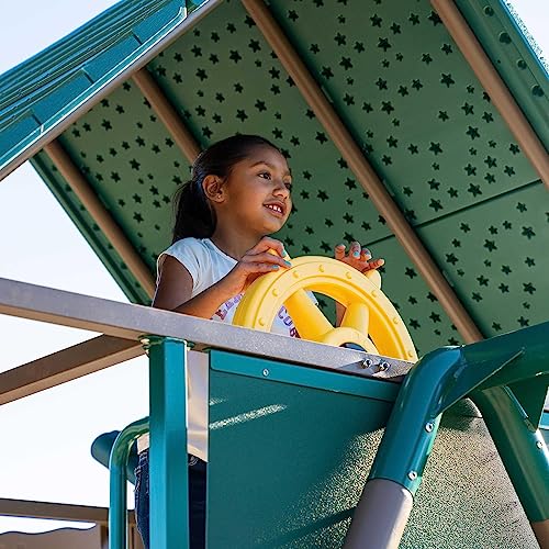 Lifetime Big Stuff Deluxe Swing Set Playset Earthtone