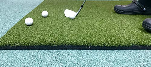 Duffer Golf Practice Mat Indoor Outdoor Heavy Duty 5x5 Verde