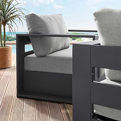 Modway Tahoe Aluminum 2-Piece Patio Set Gray Gray