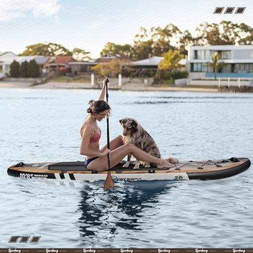 TIGERXBANG Paddle Board 10.8 Stand Up Inflatable SUP Indian Black