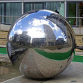 LSX 40 Inch Stainless Steel Gazing Ball Silver